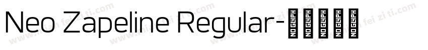 Neo Zapeline Regular字体转换